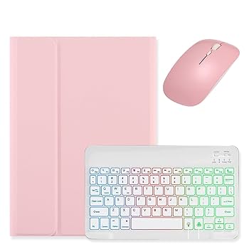 iPad用 ピンク キーボードケース クリアカバー Amazon | 2025 iPad 第11世代 (A16, 11インチ) キーボードケース